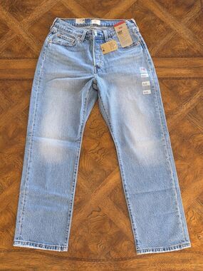 Levi's Women's 501 Curve Straight Leg Stretch Jeans - Play On Ref - 29 X 28 -NEW